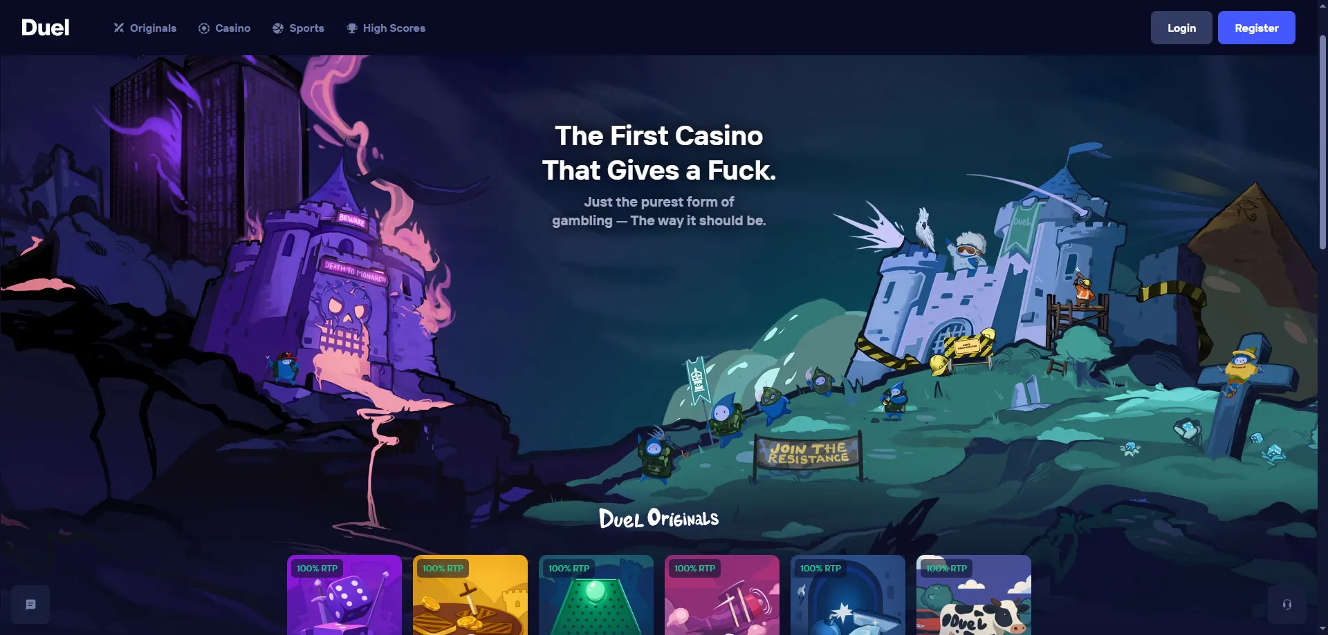 Duel Casino plataforma crypto con más de 5000 juegos en línea