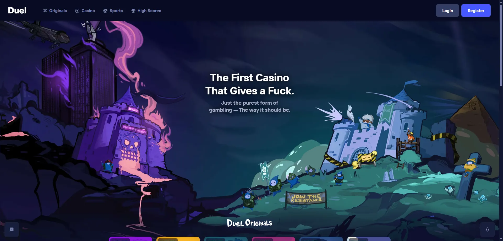 Duel Casino plataforma crypto con más de 5000 juegos en línea